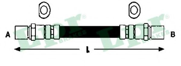 Тормозной шланг LPR 6T46166