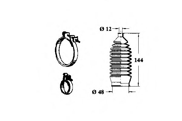 Комплект пылника, рулевое управление OCAP 0992875