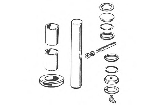 Ремкомплект, шкворень поворотного кулака OCAP 0927444
