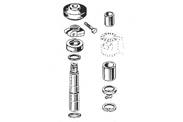 Ремкомплект, шкворень поворотного кулака OCAP 0927385