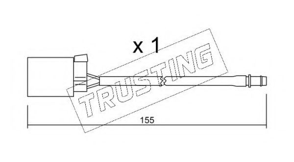 Сигнализатор, износ тормозных колодок TRUSTING SU.015