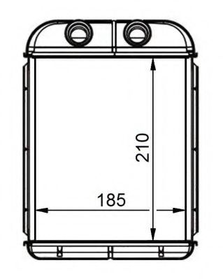 Теплообменник, отопление салона NRF 53668