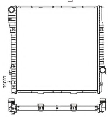 Радиатор, охлаждение двигателя NRF 55330