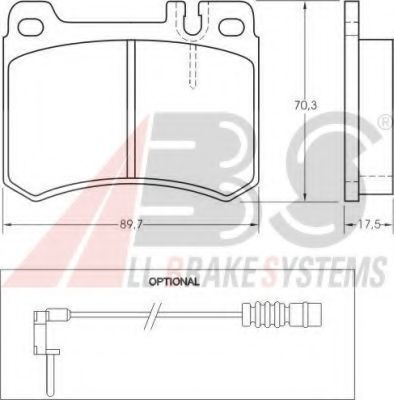 Комплект тормозных колодок, дисковый тормоз SIMER 484