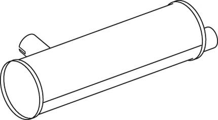 Средний / конечный глушитель ОГ IMASAF 6125