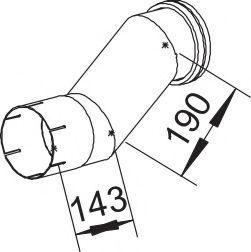 Труба выхлопного газа DINEX 54630