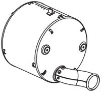 Глушитель выхлопных газов конечный DINEX 22334