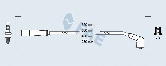 Комплект проводов зажигания FAE 85147