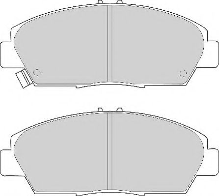 Комплект тормозных колодок, дисковый тормоз NECTO FD6590A