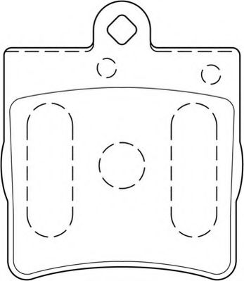 Комплект тормозных колодок, дисковый тормоз NECTO FD6795A