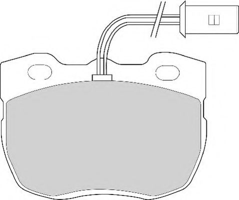 Комплект тормозных колодок, дисковый тормоз NECTO FD6259A