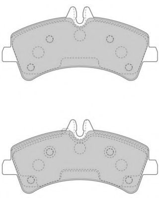 Комплект тормозных колодок, дисковый тормоз NECTO FD7561V