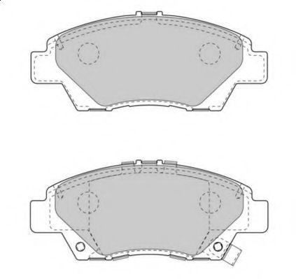 Комплект тормозных колодок, дисковый тормоз NECTO FD7543A