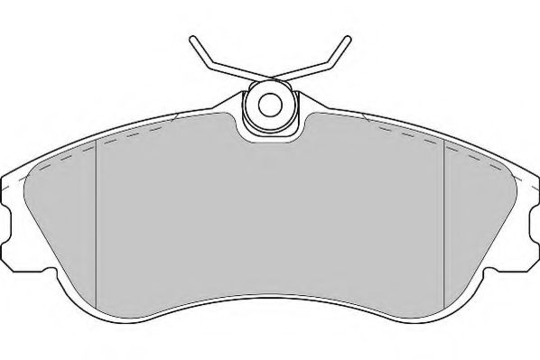 Комплект тормозных колодок, дисковый тормоз NECTO FD6892A