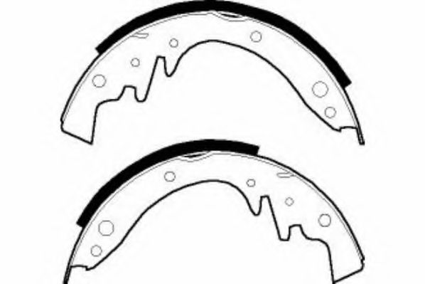 Комплект тормозных колодок NECTO N1589