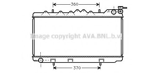 Радиатор, охлаждение двигателя AVA QUALITY COOLING DN2102