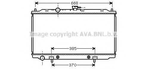 Радиатор, охлаждение двигателя AVA QUALITY COOLING DN2219
