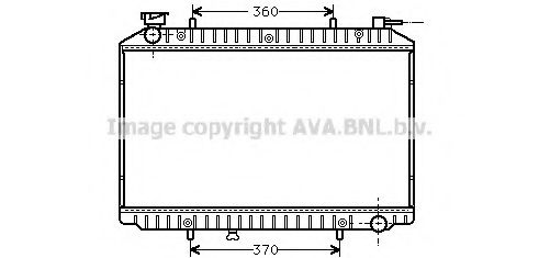 Радиатор, охлаждение двигателя AVA QUALITY COOLING DNA2155