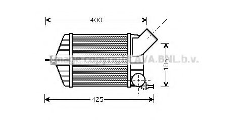 Интеркулер AVA QUALITY COOLING FT4274