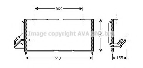 Конденсатор, кондиционер AVA QUALITY COOLING JE5028