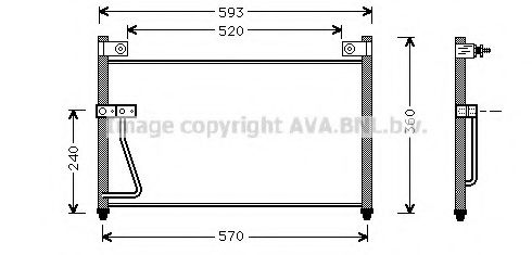 Конденсатор, кондиционер AVA QUALITY COOLING MZ5126