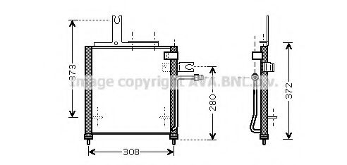 Конденсатор, кондиционер AVA QUALITY COOLING MZ5156