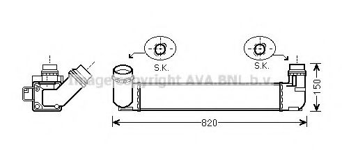 Интеркулер AVA QUALITY COOLING RT4412