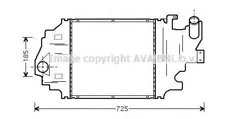 Интеркулер AVA QUALITY COOLING RTA4320