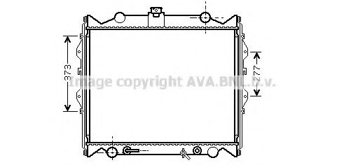 Радиатор, охлаждение двигателя AVA QUALITY COOLING TO2311