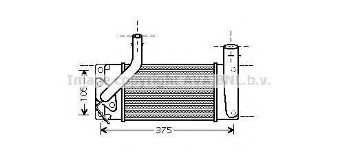 Интеркулер AVA QUALITY COOLING TO4566