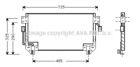 Конденсатор, кондиционер AVA QUALITY COOLING TO5195
