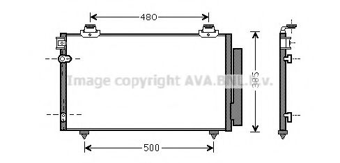 Конденсатор, кондиционер AVA QUALITY COOLING TO5481D