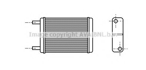 Теплообменник, отопление салона AVA QUALITY COOLING TO6182