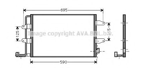 Конденсатор, кондиционер AVA QUALITY COOLING VWA5252
