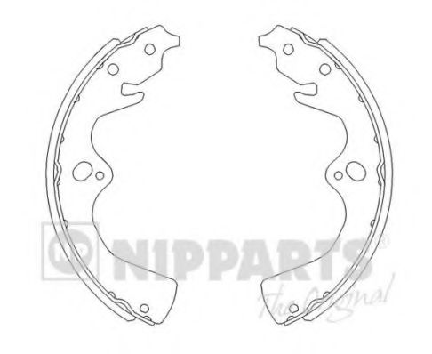 Комплект тормозных колодок NIPPARTS J3500307