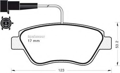 Комплект тормозных колодок, дисковый тормоз MGA 728