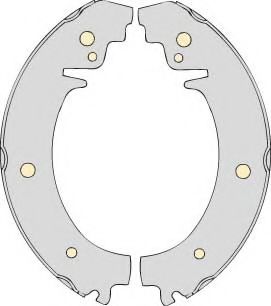 Комплект тормозных колодок MGA M537