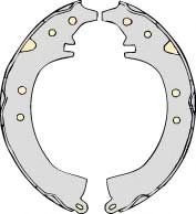 Комплект тормозных колодок MGA M667