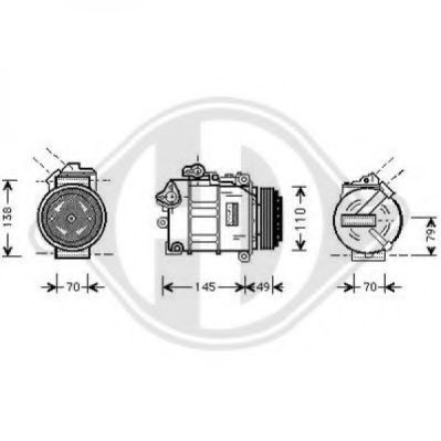 Компрессор, кондиционер DIEDERICHS 7122300