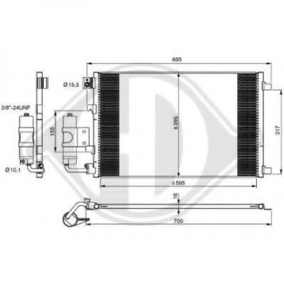 Конденсатор, кондиционер DIEDERICHS 8604500