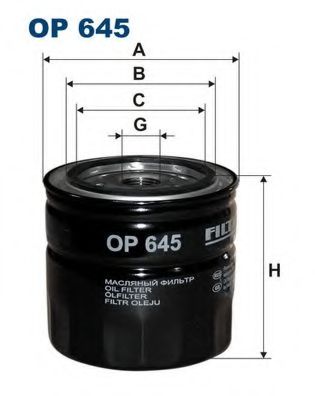 Масляный фильтр FILTRON OP645