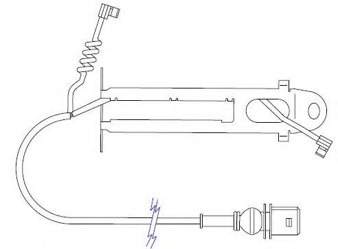 Сигнализатор, износ тормозных колодок BERAL UAI151