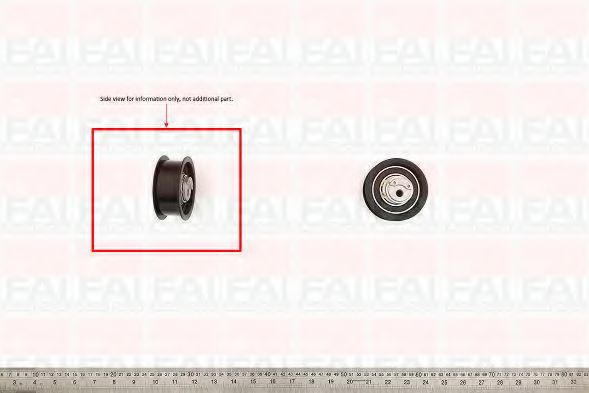 Натяжной ролик, ремень ГРМ FAI AutoParts T9309