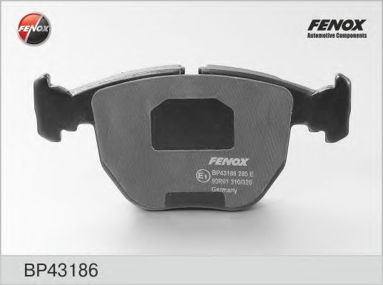 Комплект тормозных колодок, дисковый тормоз FENOX BP43186