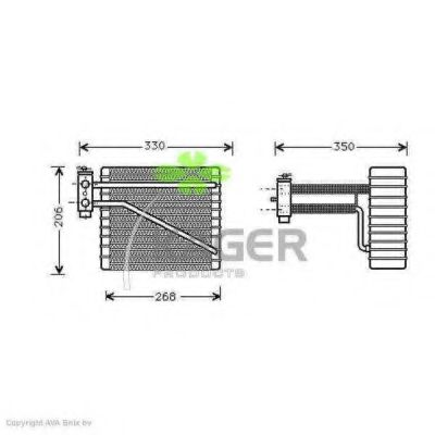 Испаритель, кондиционер KAGER 94-5732