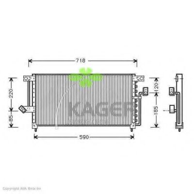 Конденсатор, кондиционер KAGER 94-6132
