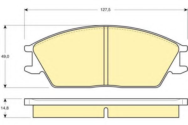 Комплект тормозных колодок, дисковый тормоз GIRLING 6103739