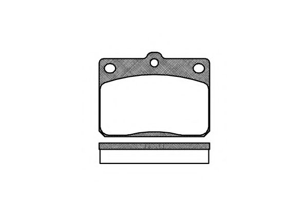 Комплект тормозных колодок, дисковый тормоз KAWE 0079 40