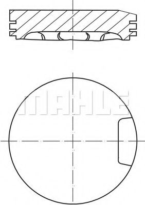 Поршень MAHLE ORIGINAL 033 13 00