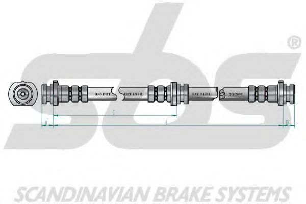 Тормозной шланг OJD (QUICK BRAKE) 22912